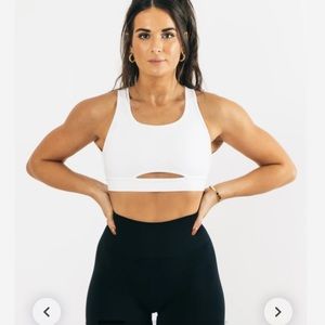 NWT alphalete trinity bra white size medium